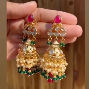 Gold plated earrings